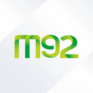 ortak mektup logo m 92 vektör çizim