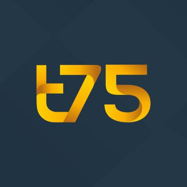 ortak mektup logo vektör çizim