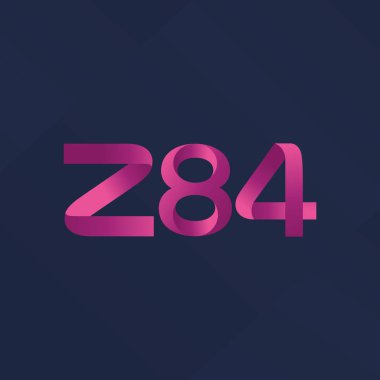 ortak mektup logo Z84 vektör çizim