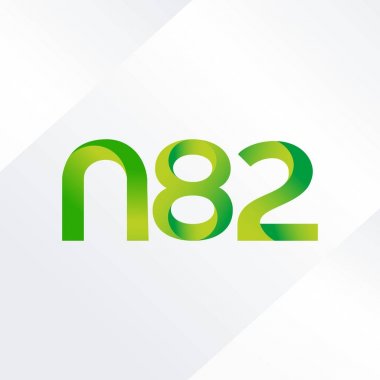 ortak mektup logo n 82 vektör çizim