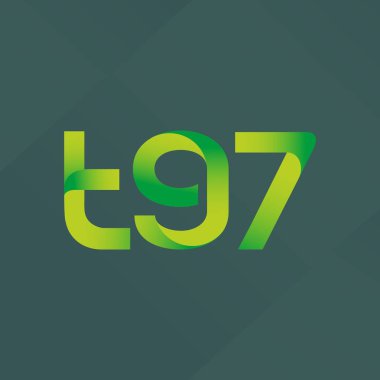 ortak mektup logo T97 vektör çizim