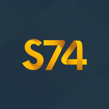 ortak mektup logo s 74 vektör çizim