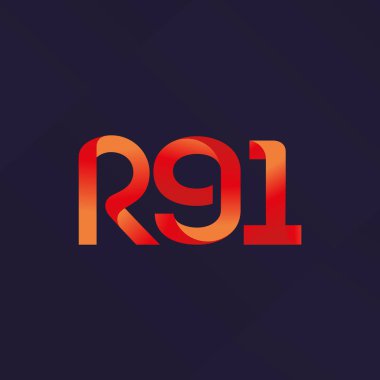 ortak mektup logo R 91 vektör çizim