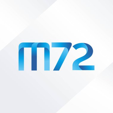 ortak mektup logo m 72 vektör çizim