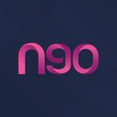 N90 ortak mektup ve sayı logo vektör çizim