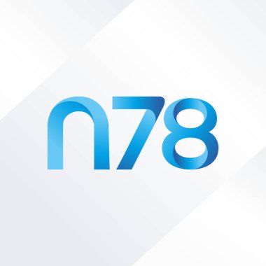 ortak mektup logo n 78 vektör çizim