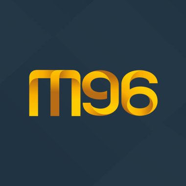 ortak mektup logo m 96 vektör çizim