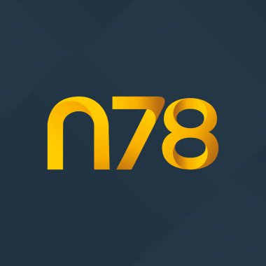 ortak mektup logo n 78 vektör çizim