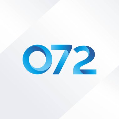 O72 ortak mektup ve sayı logo vektör çizim