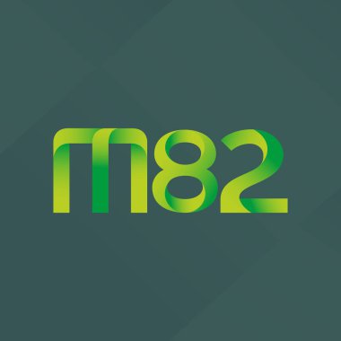ortak mektup logo m 82 vektör çizim