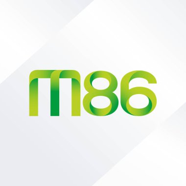 ortak mektup logo m 86 vektör çizim