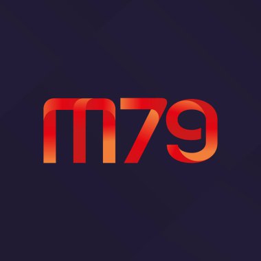 ortak mektup logo m 79 vektör çizim