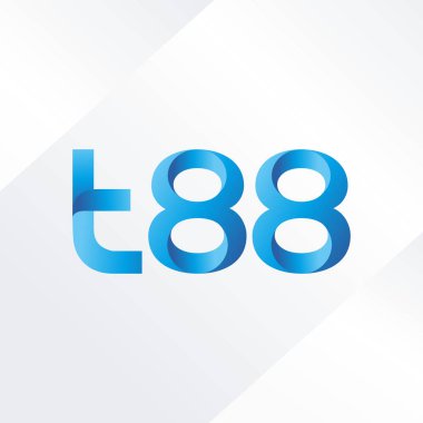 ortak mektup logo vektör çizim