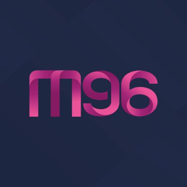 ortak mektup logo m 96 vektör çizim