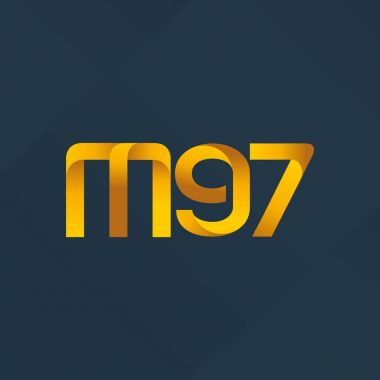 ortak mektup logo m 97 vektör çizim