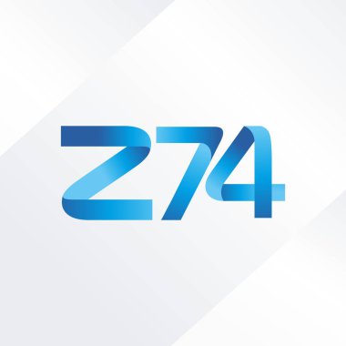 ortak mektup logo Z74 vektör çizim