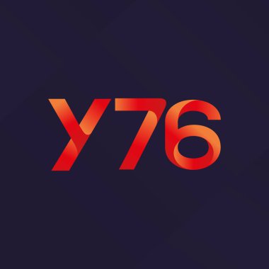 ortak mektup logo Y76 vektör çizim