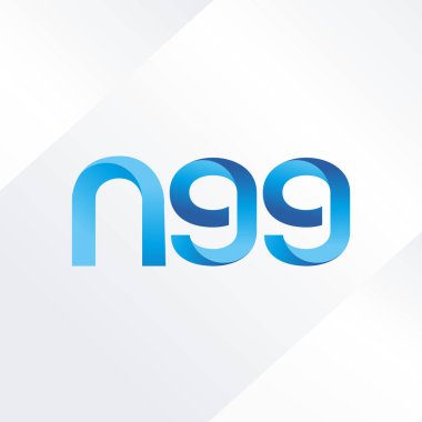 N99 ortak mektup ve sayı logo vektör çizim
