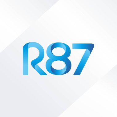 ortak mektup logo R 87 vektör çizim