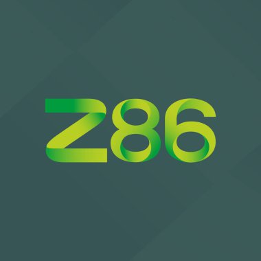 ortak mektup logo Z86 vektör çizim