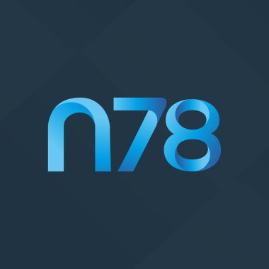 ortak mektup logo n 78 vektör çizim