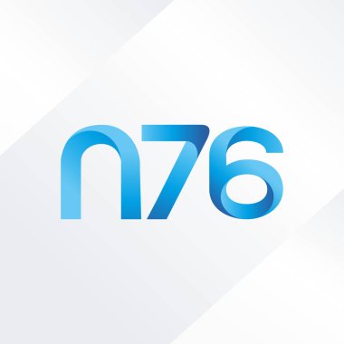 ortak mektup logo n 76 vektör çizim