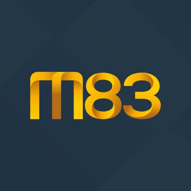 ortak mektup logo m 83 vektör çizim