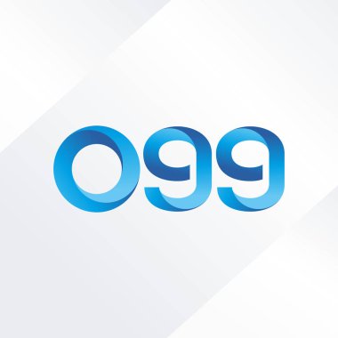 O99 ortak mektup ve sayı logo vektör çizim