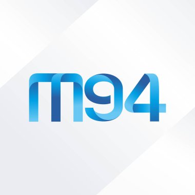 ortak mektup logo m 94 vektör çizim