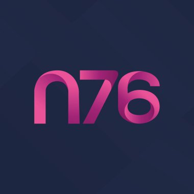 ortak mektup logo n 76 vektör çizim