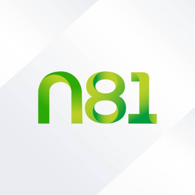 ortak mektup logo n 81 vektör çizim