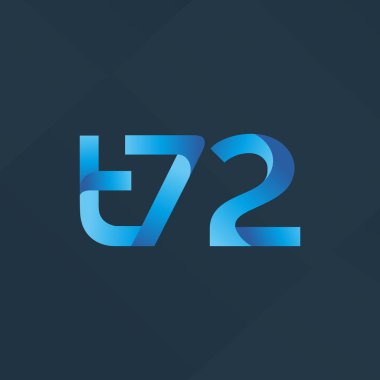 ortak mektup logo t 72 vektör çizim