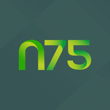 ortak mektup logo n 75 vektör çizim