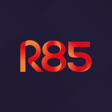 ortak mektup logo R 85 vektör çizim