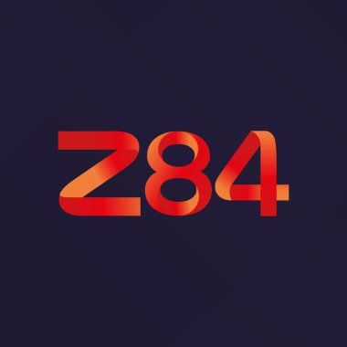 ortak mektup logo Z 84 vektör çizim