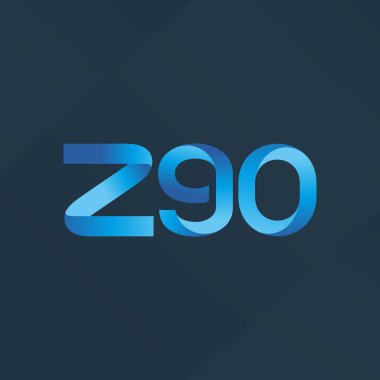 ortak mektup logo Z 90 vektör çizim