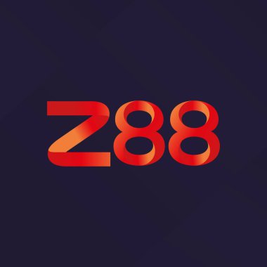 ortak mektup logo Z88 vektör çizim