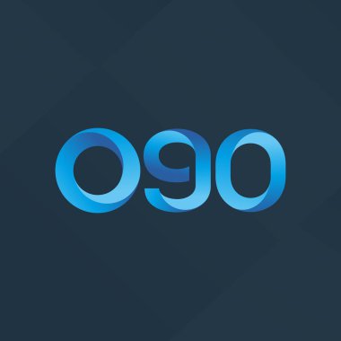 illüstrasyon vektör 090 ortak mektup ve sayı logosu 
