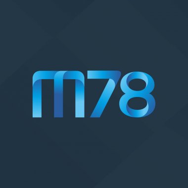 ortak mektup logo m 78 vektör çizim