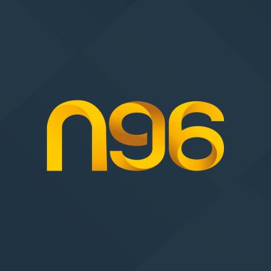 N96 ortak harf ve sayılar logo vektör çizim 