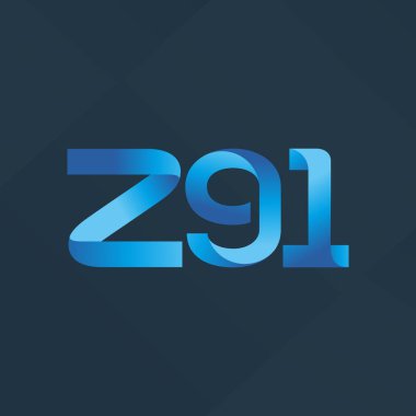 ortak mektup logo z91 vektör çizim