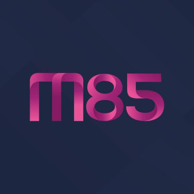 ortak mektup logo m 85 vektör çizim