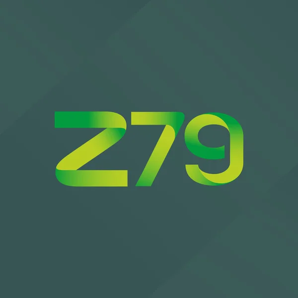 Logotipo Letra Conjunta Z79 Vector Ilustración — Vector de stock