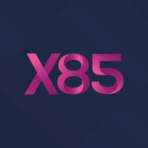 Logotipo de la letra conjunta X85 — Vector de stock