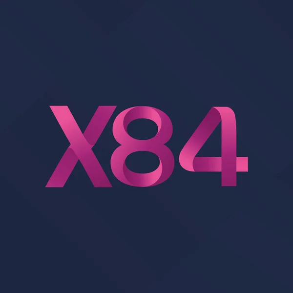 Logotipo de la letra conjunta X84 — Vector de stock