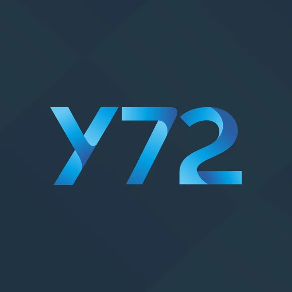 Lettera congiunta logo Y72 — Vettoriale Stock