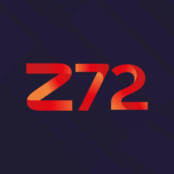 Logotipo Letra Conjunta Z72 Vector Ilustración — Vector de stock