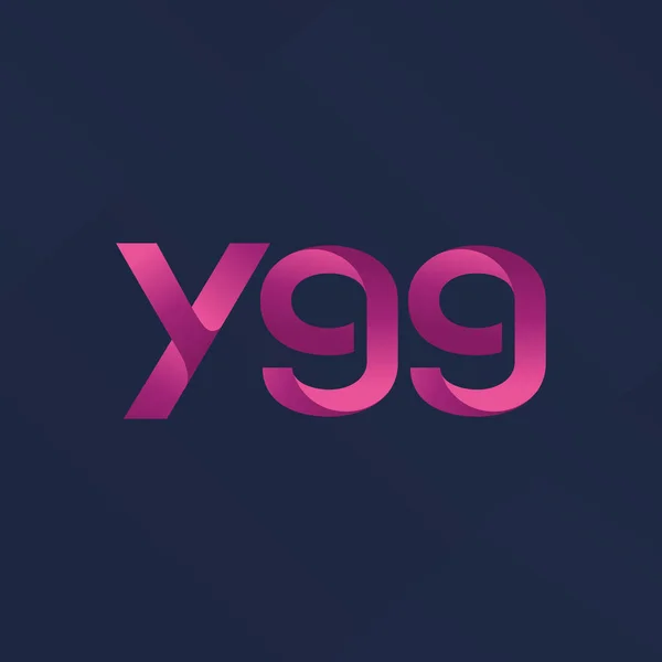 Společný Dopis Logo Y99 Vektorové Ilustrace — Stockový vektor