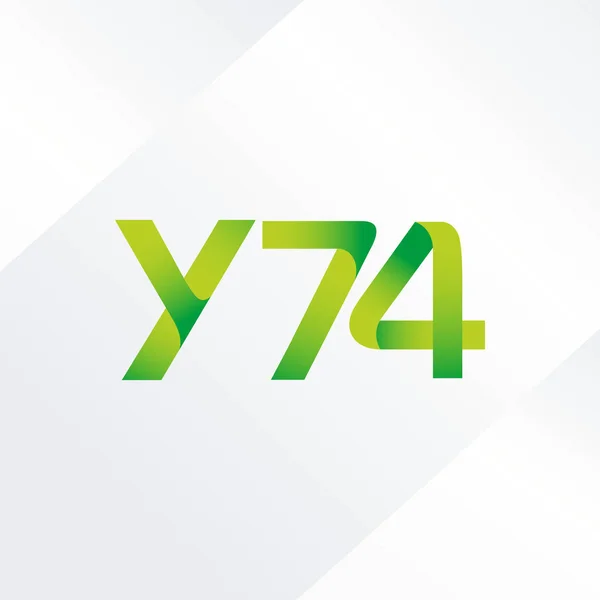 Gemeinsamer Brief logo y74 — Stockvektor