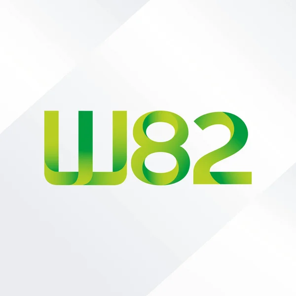 W82 Logotipo Carta Conjunta Ilustração Vetorial — Vetor de Stock